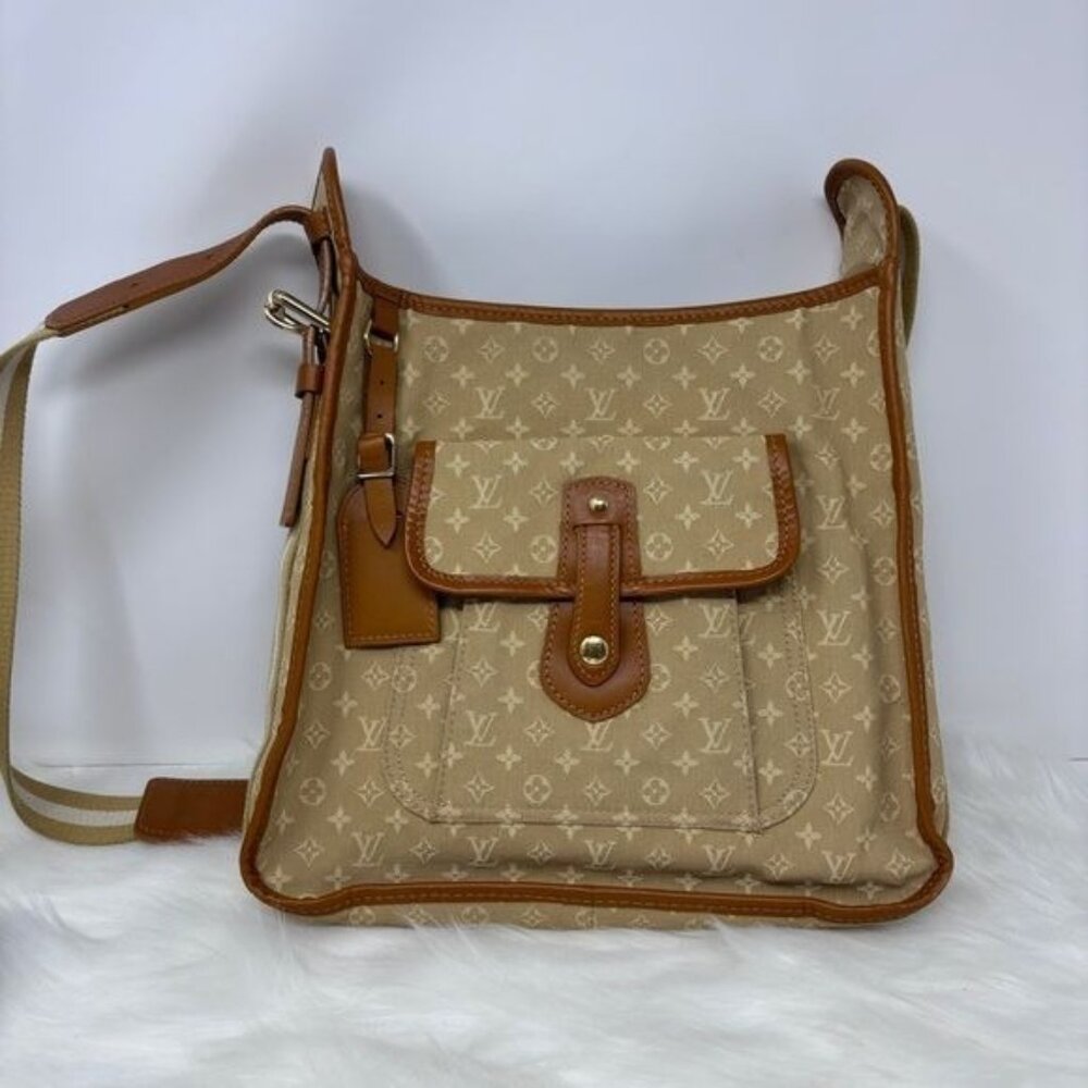 299 Pre Owned Auth LOUIS VUITTON MARY KATE MINI LIN Besace SHOULDER BAG VI0094
